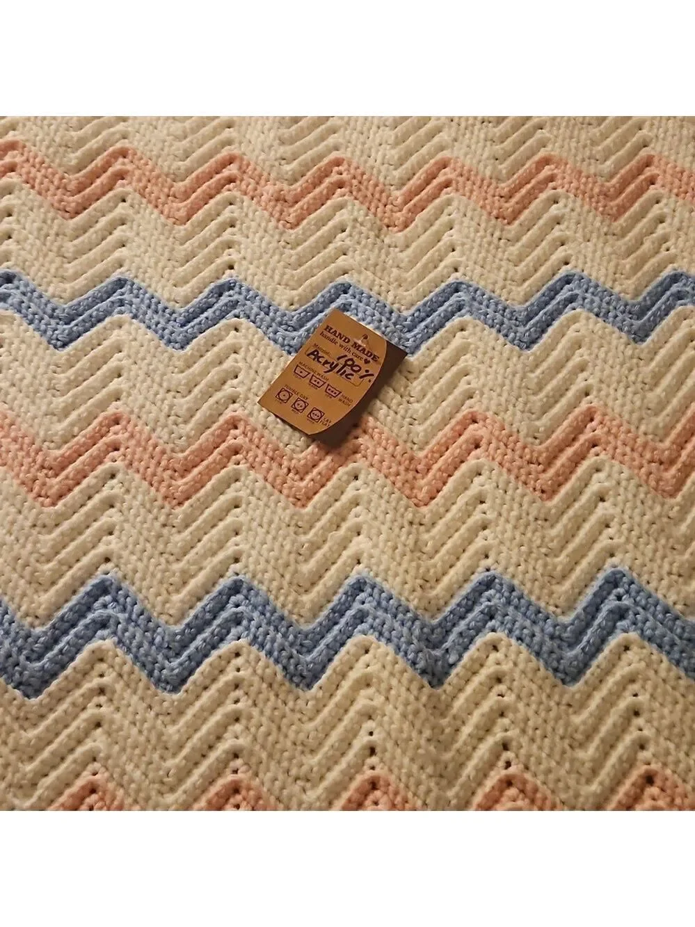 Handmade chevron patterned